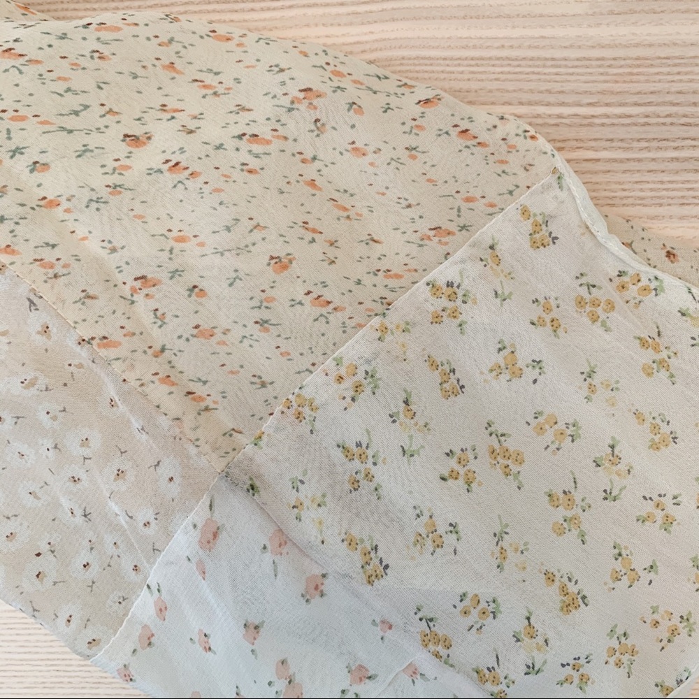 Vintage Floral Scarf